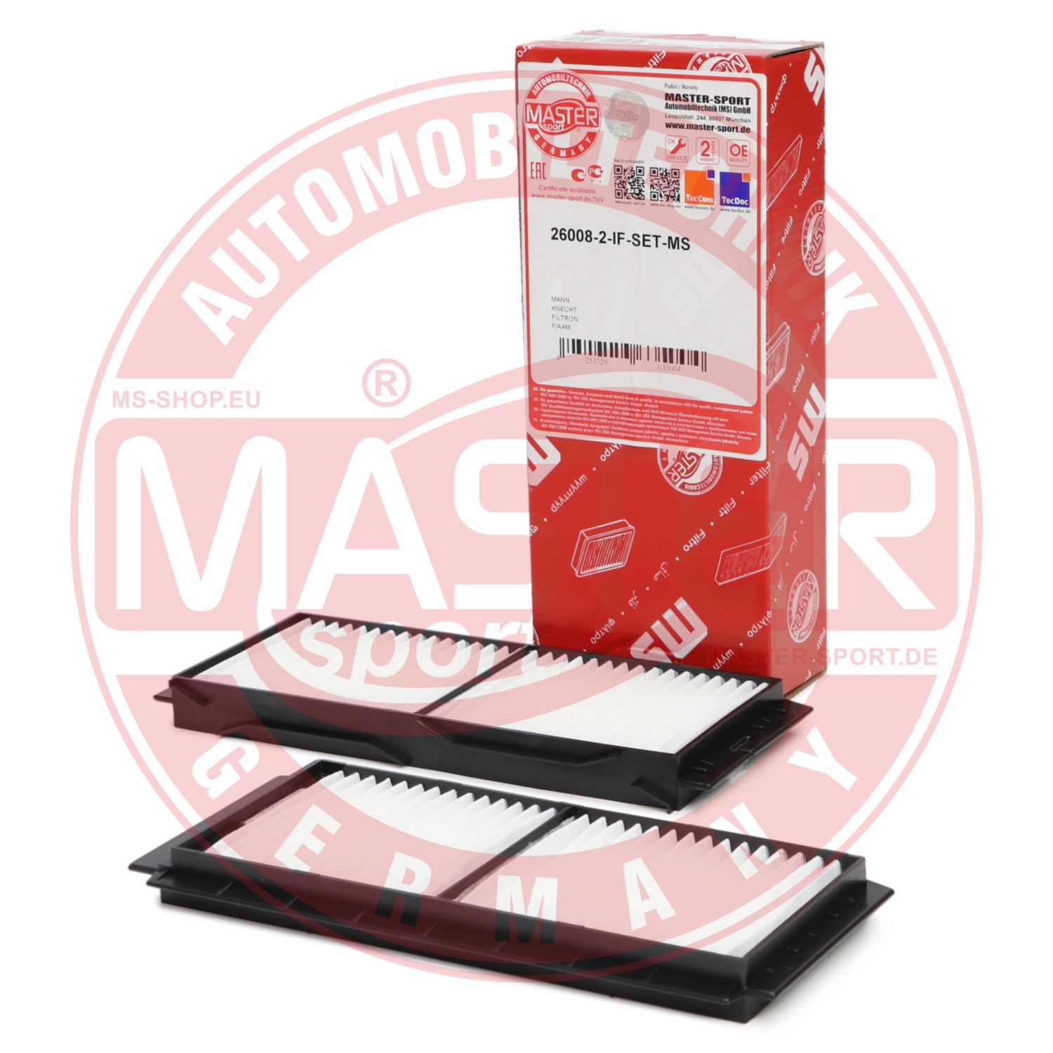 Filtru polen MASTERSPORT GERMANY 26008-2-IF-SET-MS
